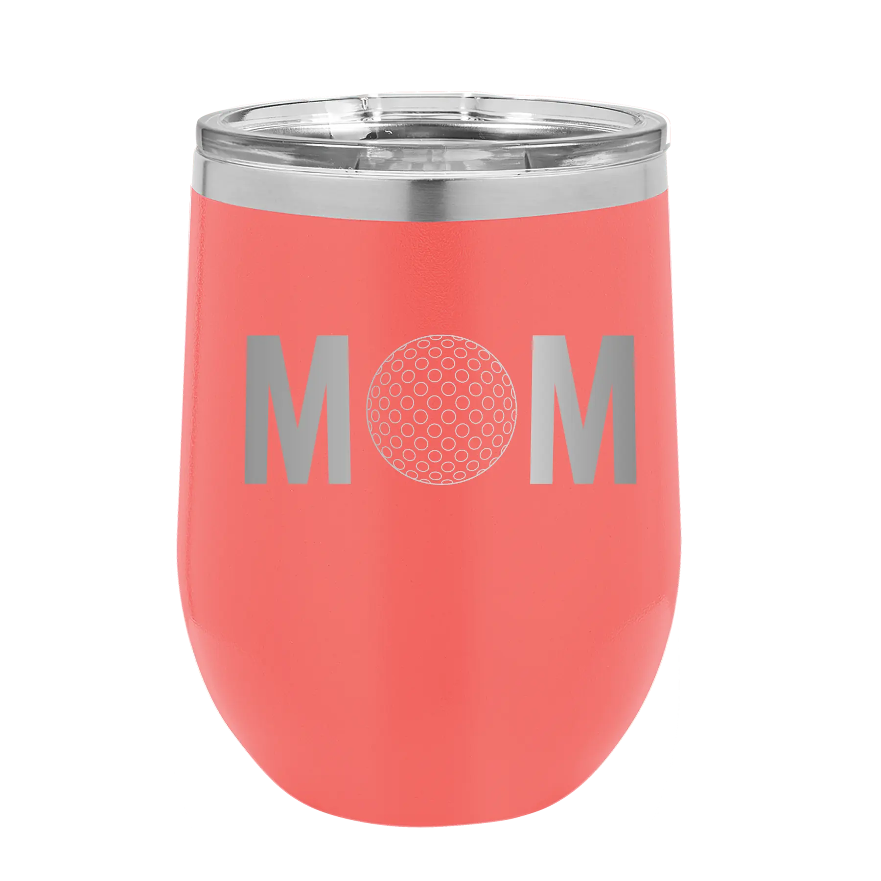 Mom Golf Wine Cup | Coral