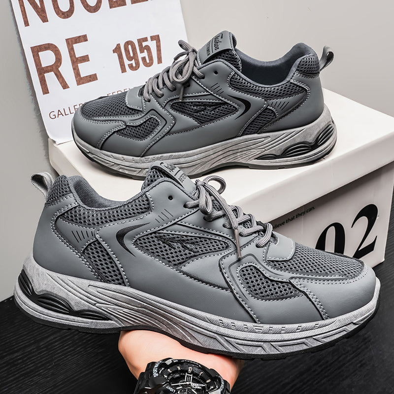 2026 Summer New Arrival Men's Shoes, Breathable Mesh, Trendy & Versatile, Thick Sole Casual Athletic Dad Shoes