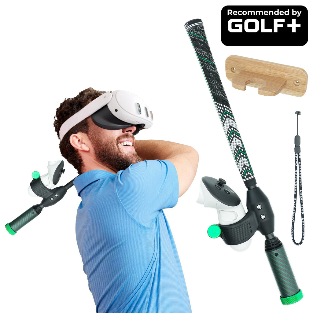 DriVR Elite Mini -  Adjustable VR Weighted Golf Club Handle Accessory - Compatible with Quest 2, 3/3s, and Pro