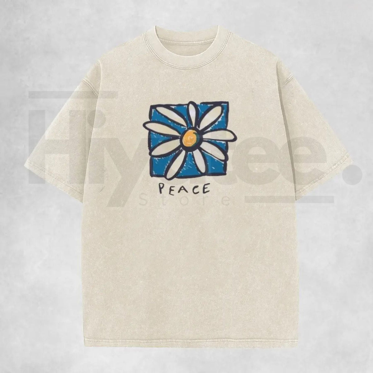 Holafish Acid Vintage Washed T-Shirt – Premium Relaxed Fit Unisex Graphic Tee