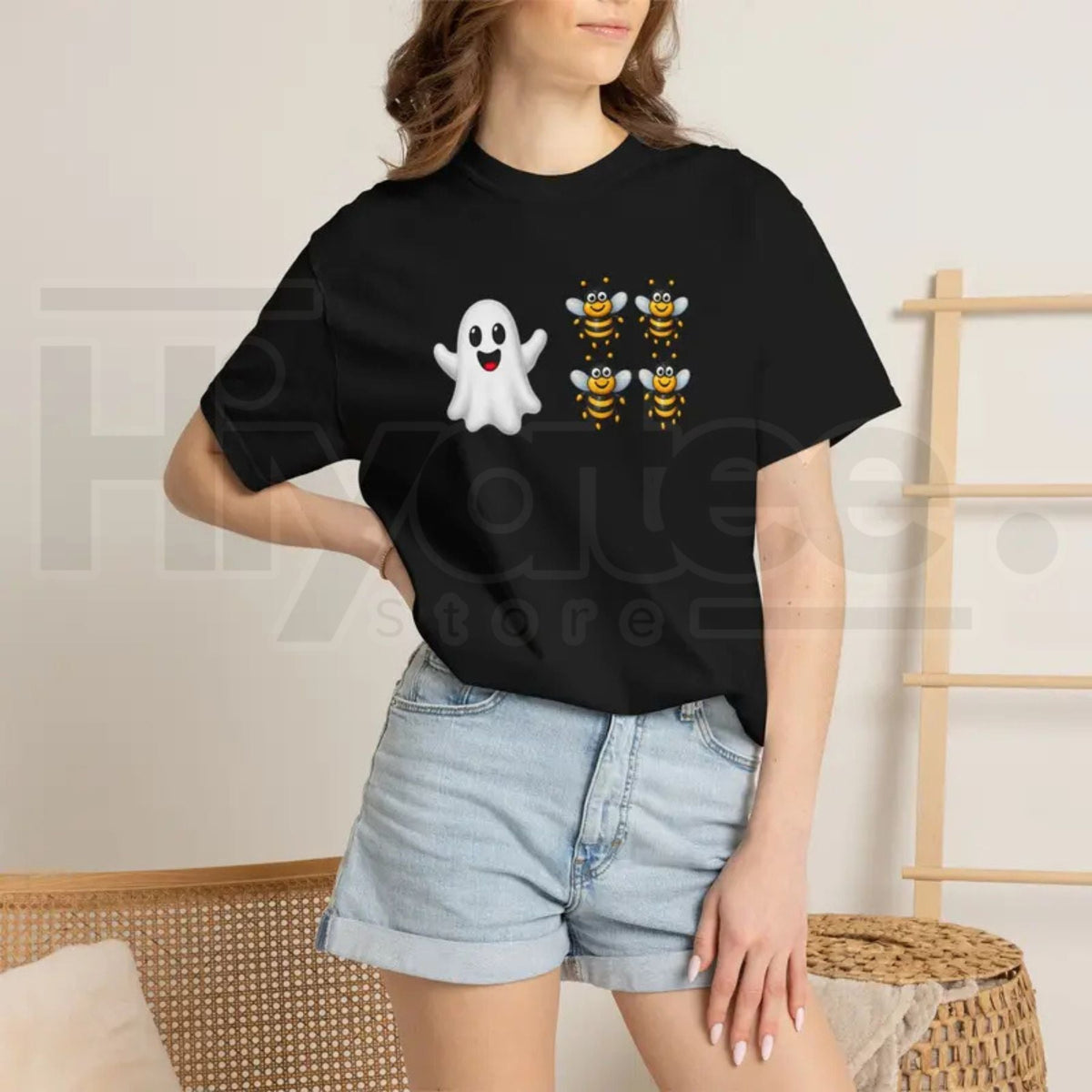 Funny Emoji Puzzle Halloween Shirt – Bo Bees Graphic Tee