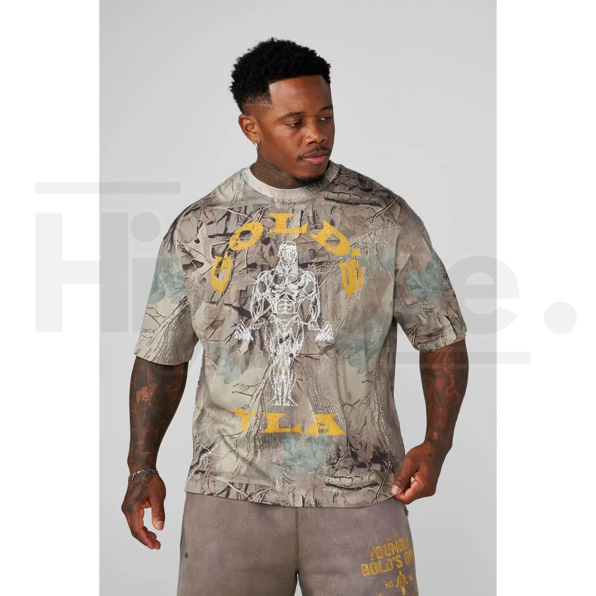 Gold's Iron Legacy Icon Tee – Classic Bodybuilding Graphic T-Shirt