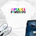 Peace & Pawsitivity Graphic Tee