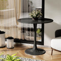 Modern Round Dining Table - Black 31.5''
