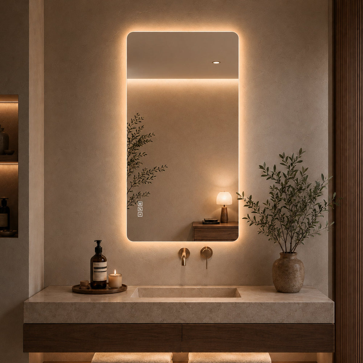48 x 24 Inch LED Bathroom Mirror