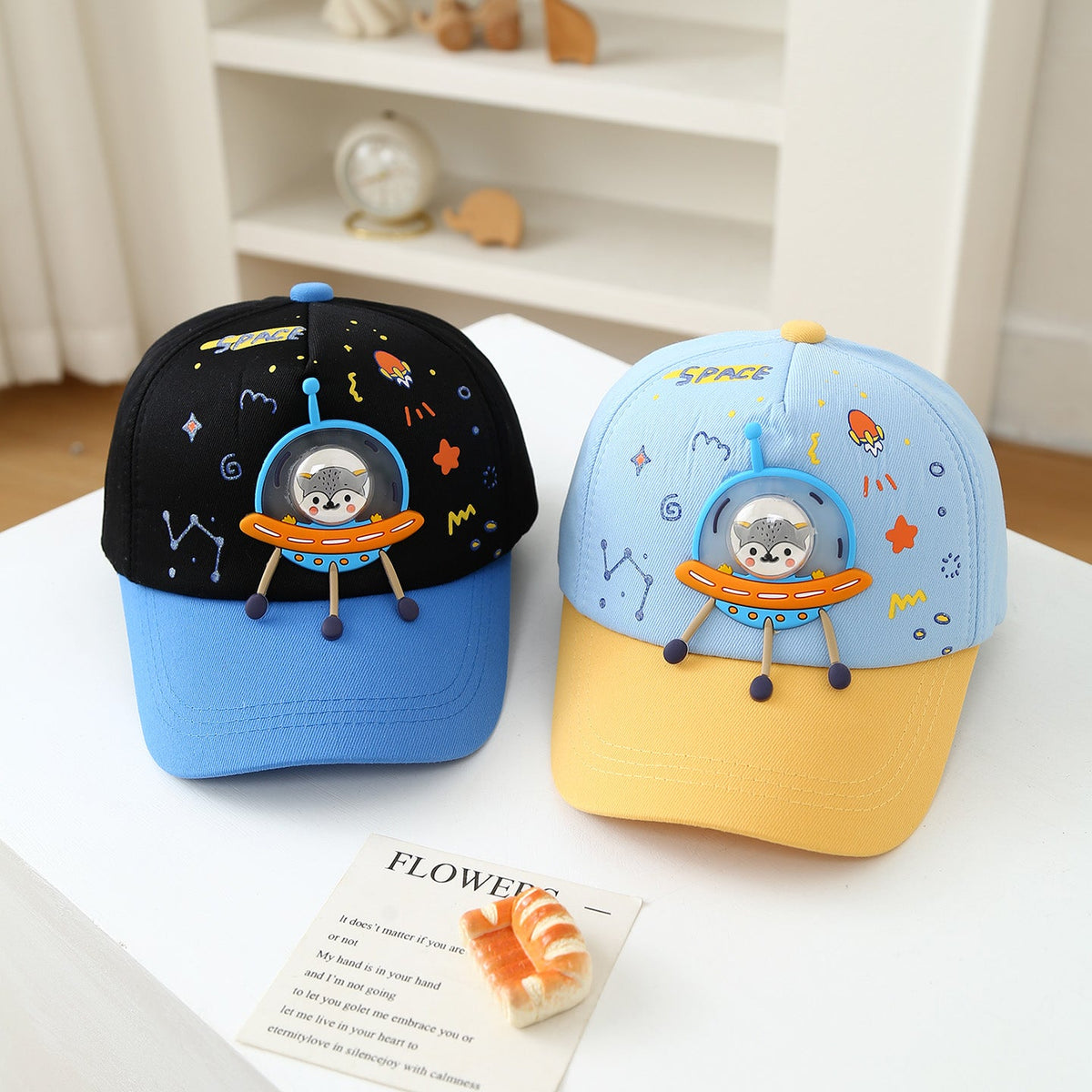 Summer Children's Baseball Cap For Boys - Cute Cartoon Space Astronaut Children's Baseball Cap For Kids Aged 3-6, Sun Protection For Children