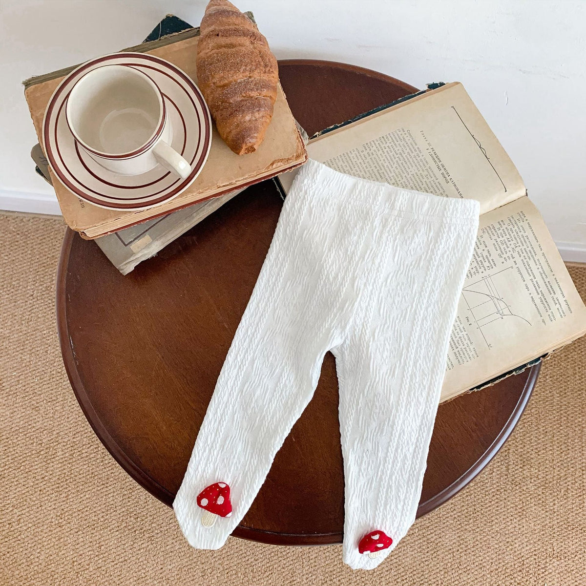 Autumn Baby Cute Small Mushroom Pantyhose