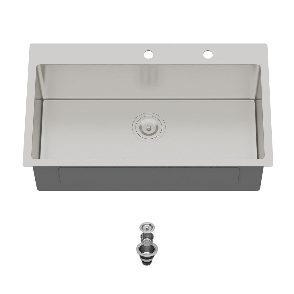 33 Inch Topmount Sink - Stainless Steel Kitchen Sink