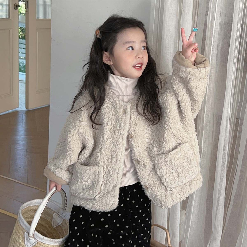 Winter One-piece Fleece Double-sided Fleece Clothing, Warm Cotton-padded Coat