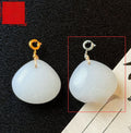 Silver-inlaid Pendant Gold Thread Jade And Stone Jewelry