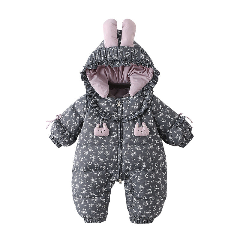 Baby Down Coveralls Baby Girl Winter Clothing