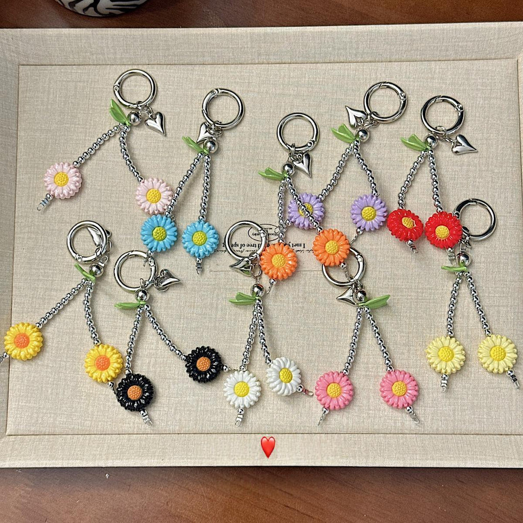 Cute Flower-shaped Bag Charm Keychain