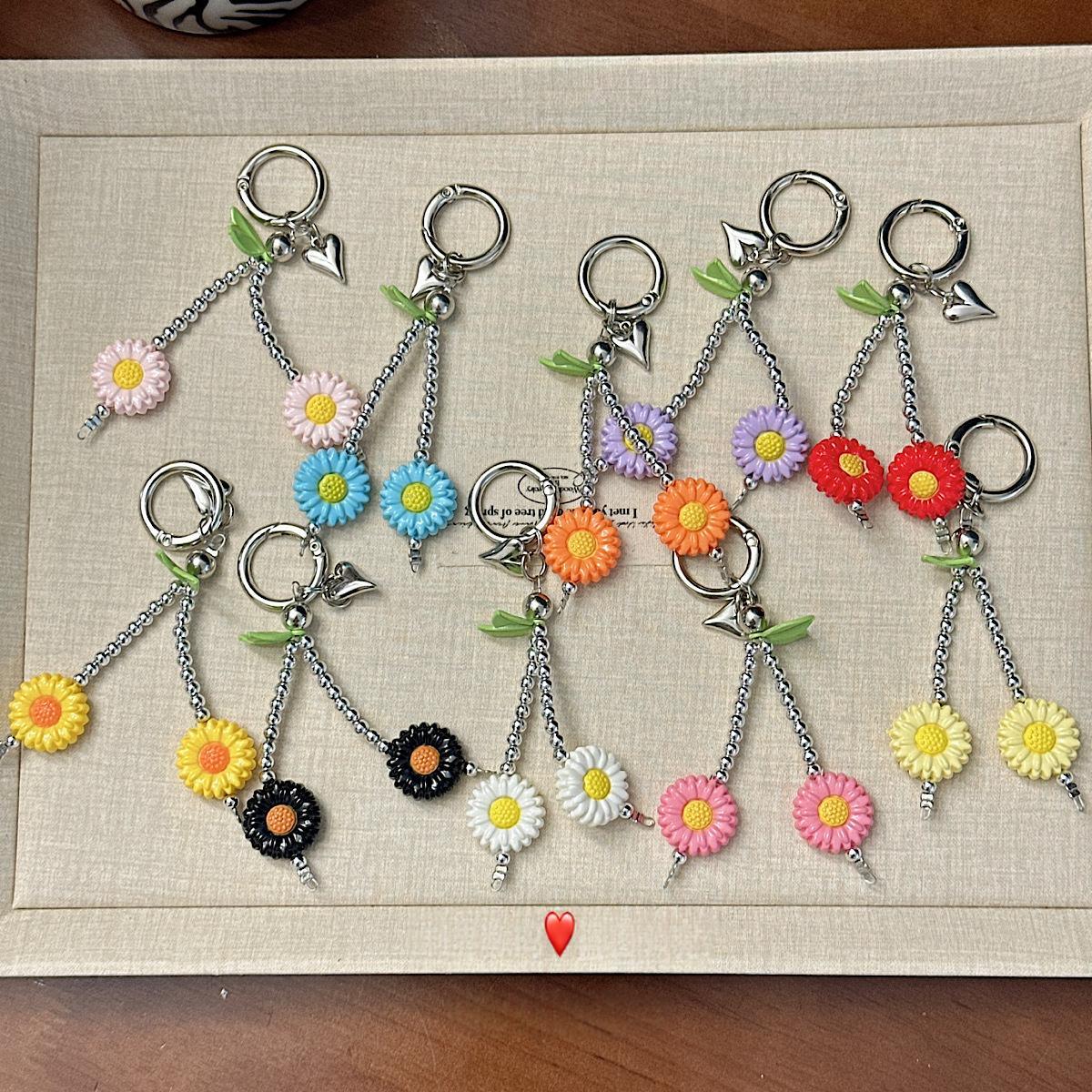 Cute Flower-shaped Bag Charm Keychain