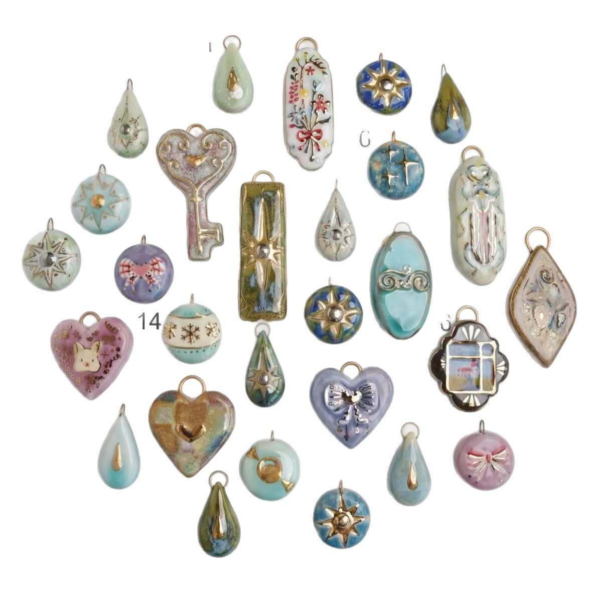 Loving Heart Water Drop Accessory Pendant