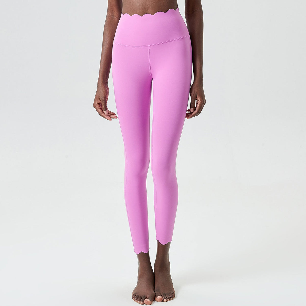 Small Wave Yoga Pants Plus Size Lycra Milk Leather Tight Trousers For Women