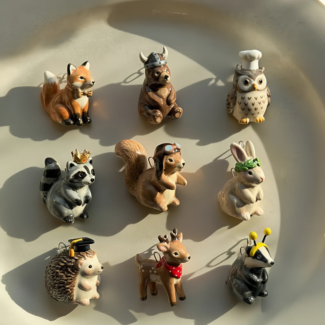 Small Animal Series DIY Accessories Dripped Oil Pendant