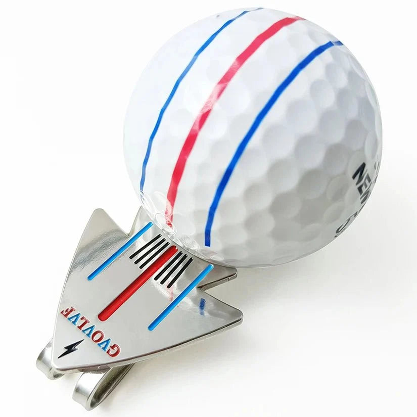 Golf Ball Marker with Magnetic Hat Clip – Alignment Tool