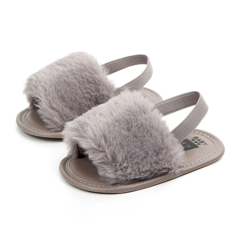 0-1 four-color baby sandals soft bottom toddler shoes elastic comfortable non-slip baby shoes