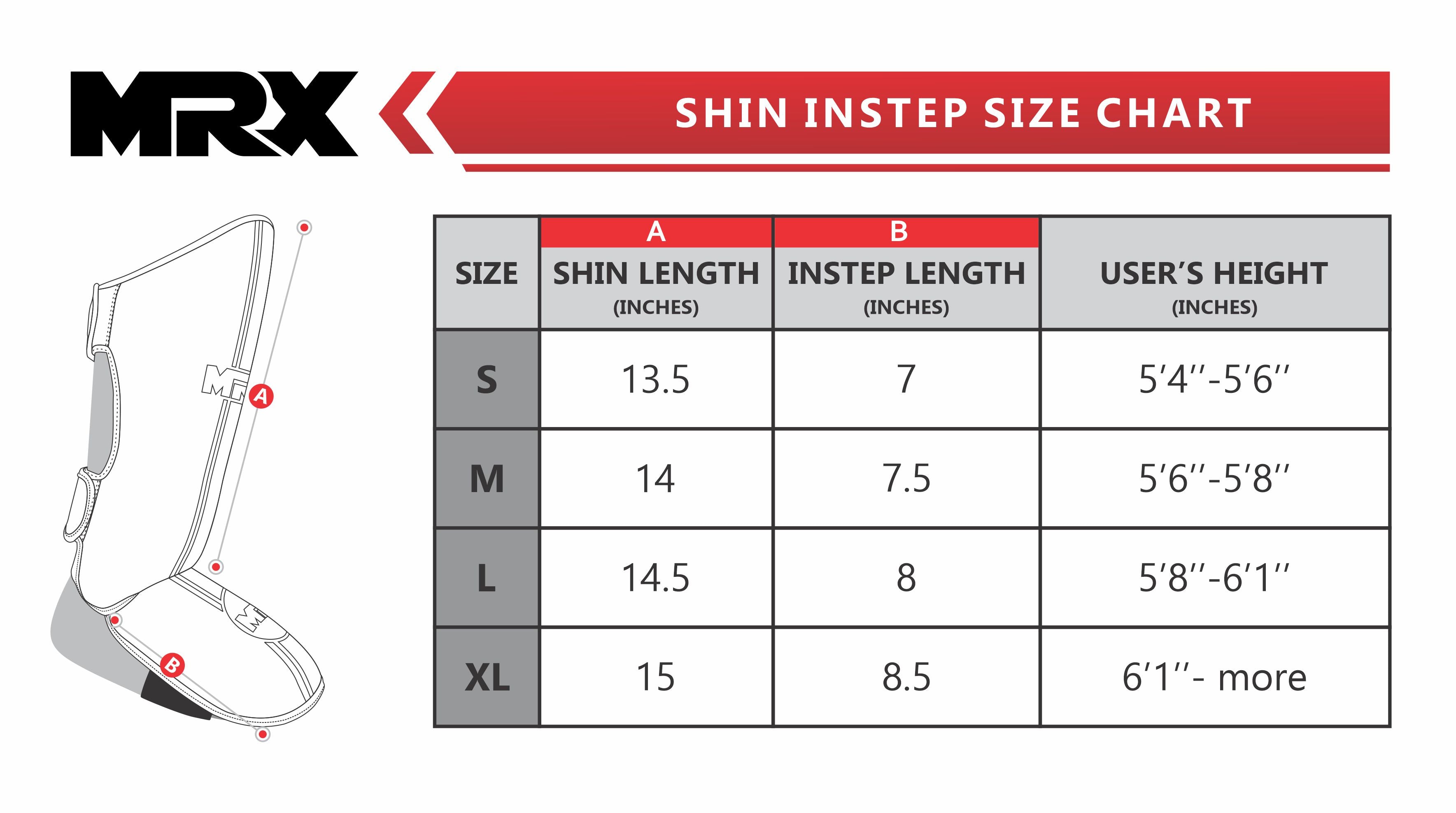 MRX Kickboxing Shin Guards MMA Boxing Training - Protective Gear Men Women