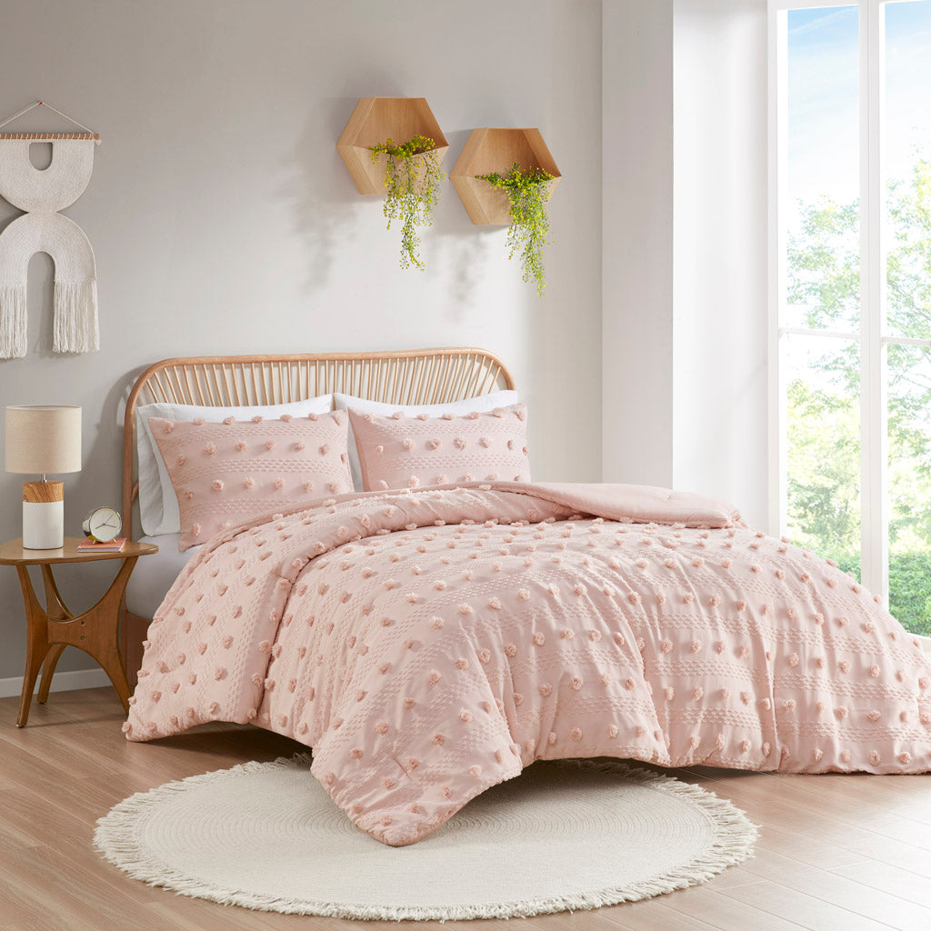 Twin/Twin XL Clip Jacquard Comforter Set