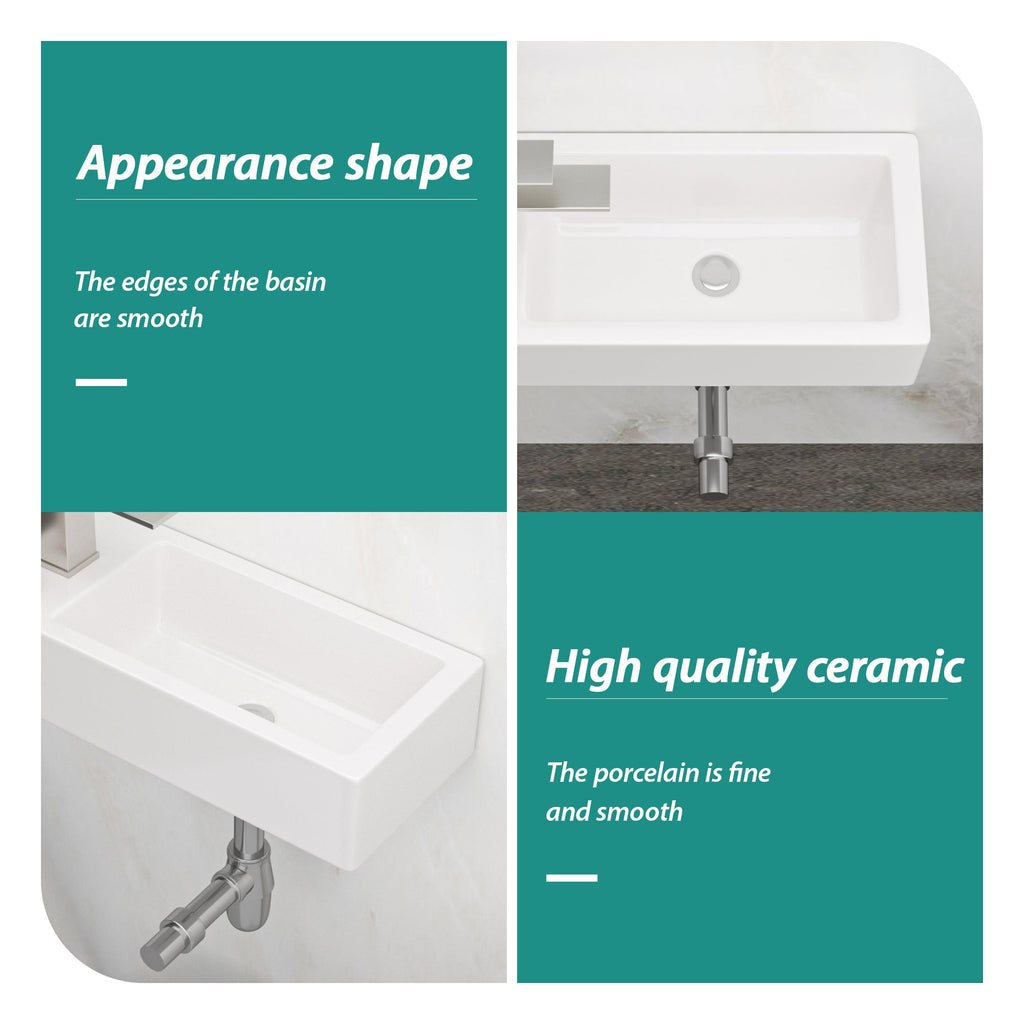Premium Wall Mounted Ceramic Bathroom Sink