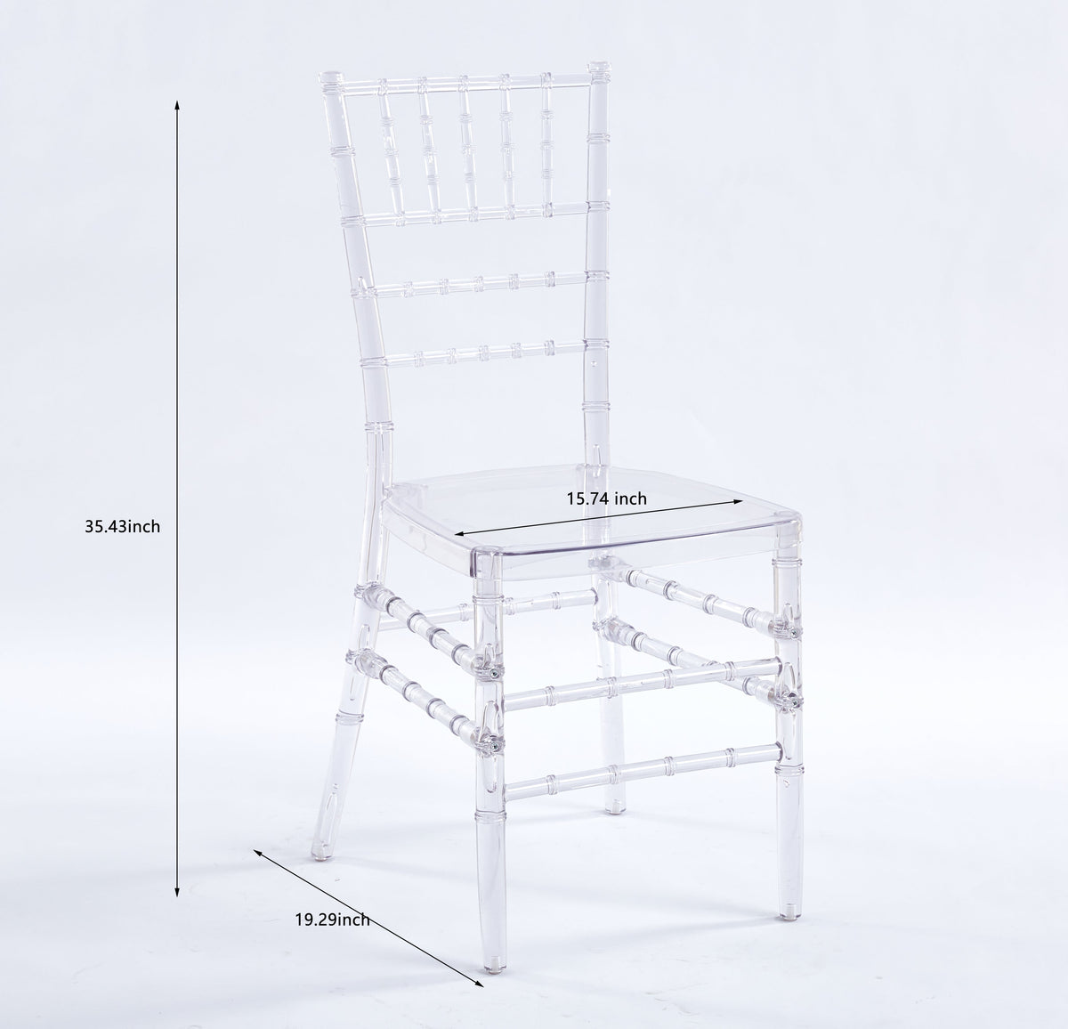 Transparent Wedding Dining Chairs - Set of 4