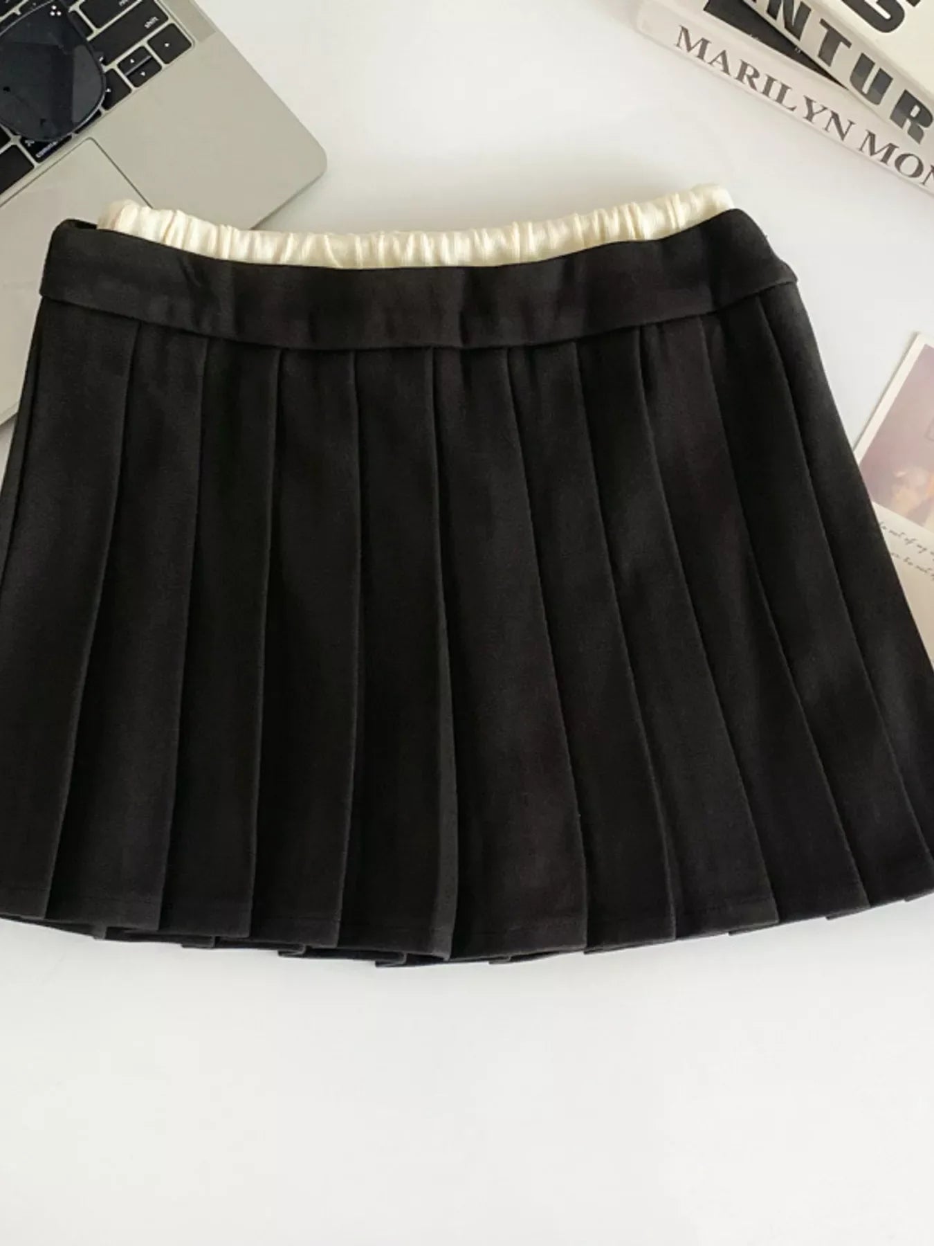 Pleated Mini Skirt