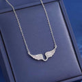 Angel Wing Necklace For Women Fully Paved With Diamonds Fashionable Elegant And Versatile
