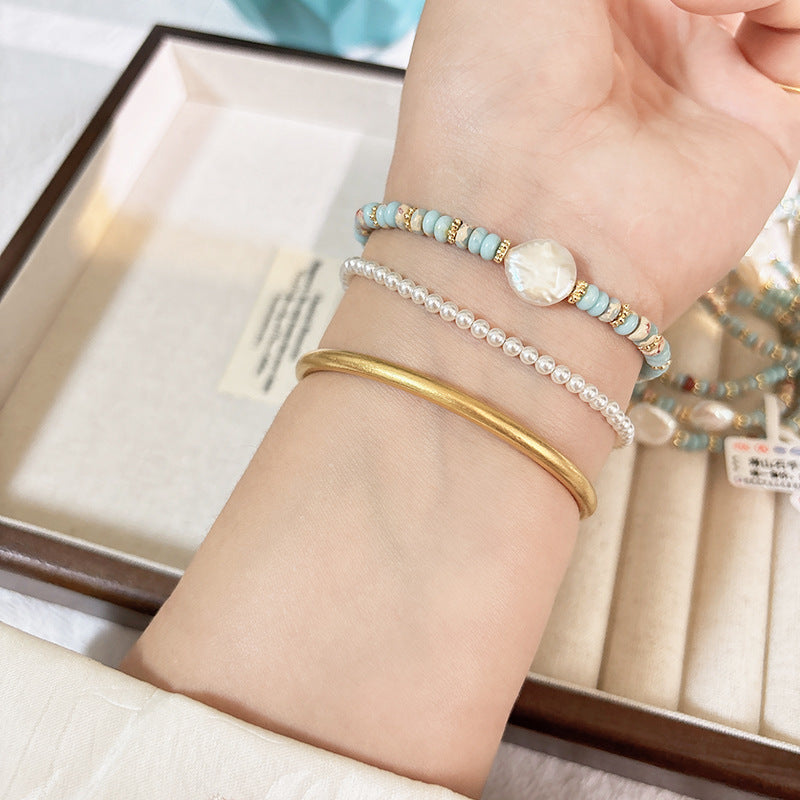 Natural Shoushan Stone Artistic Retro Bracelet