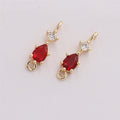DIY Jewelry Accessories Copper Micro-pave Cubic Zirconia Teardrop Pendant