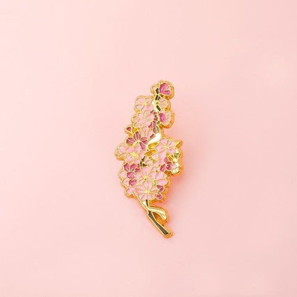 Lily Tulip Forest-style Brooch Bag Accessory