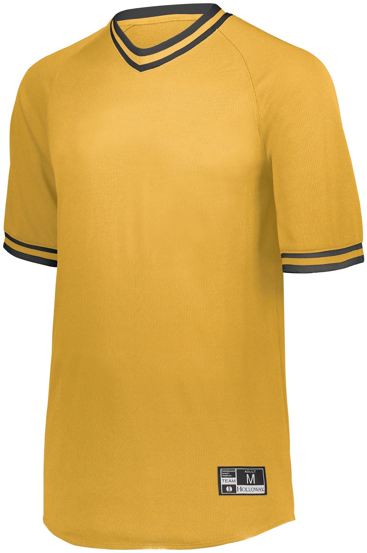 RETRO V-NECK BASEBALL JERSEY - MOISTURE-WICKING POLYESTER