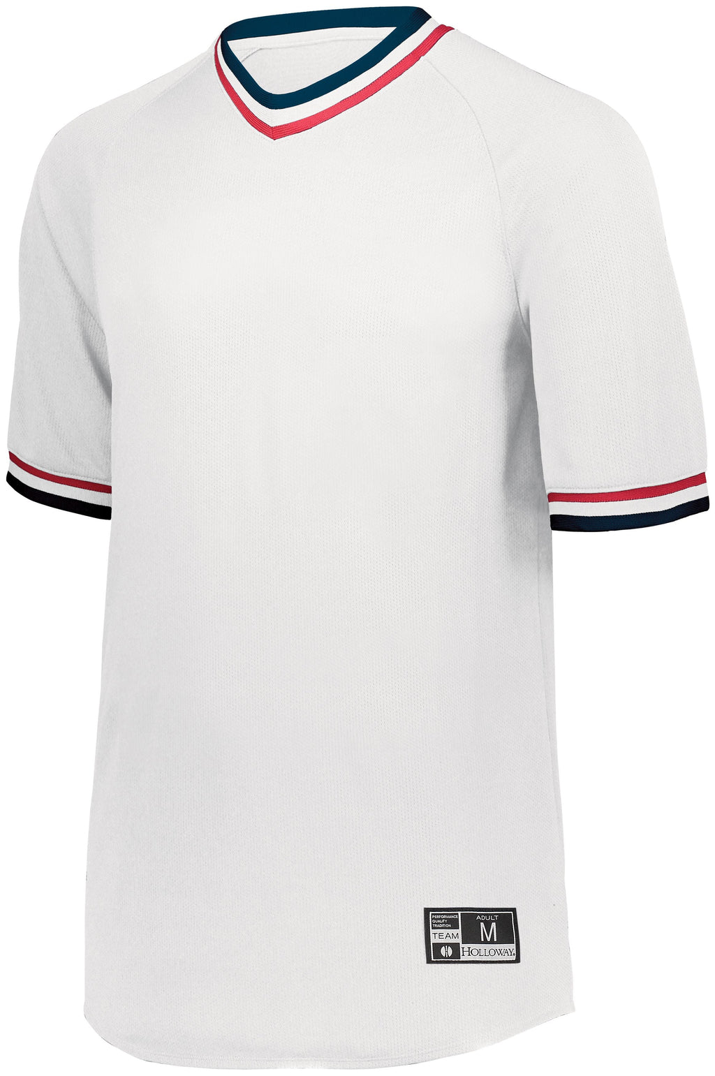 RETRO V-NECK BASEBALL JERSEY - MOISTURE-WICKING POLYESTER