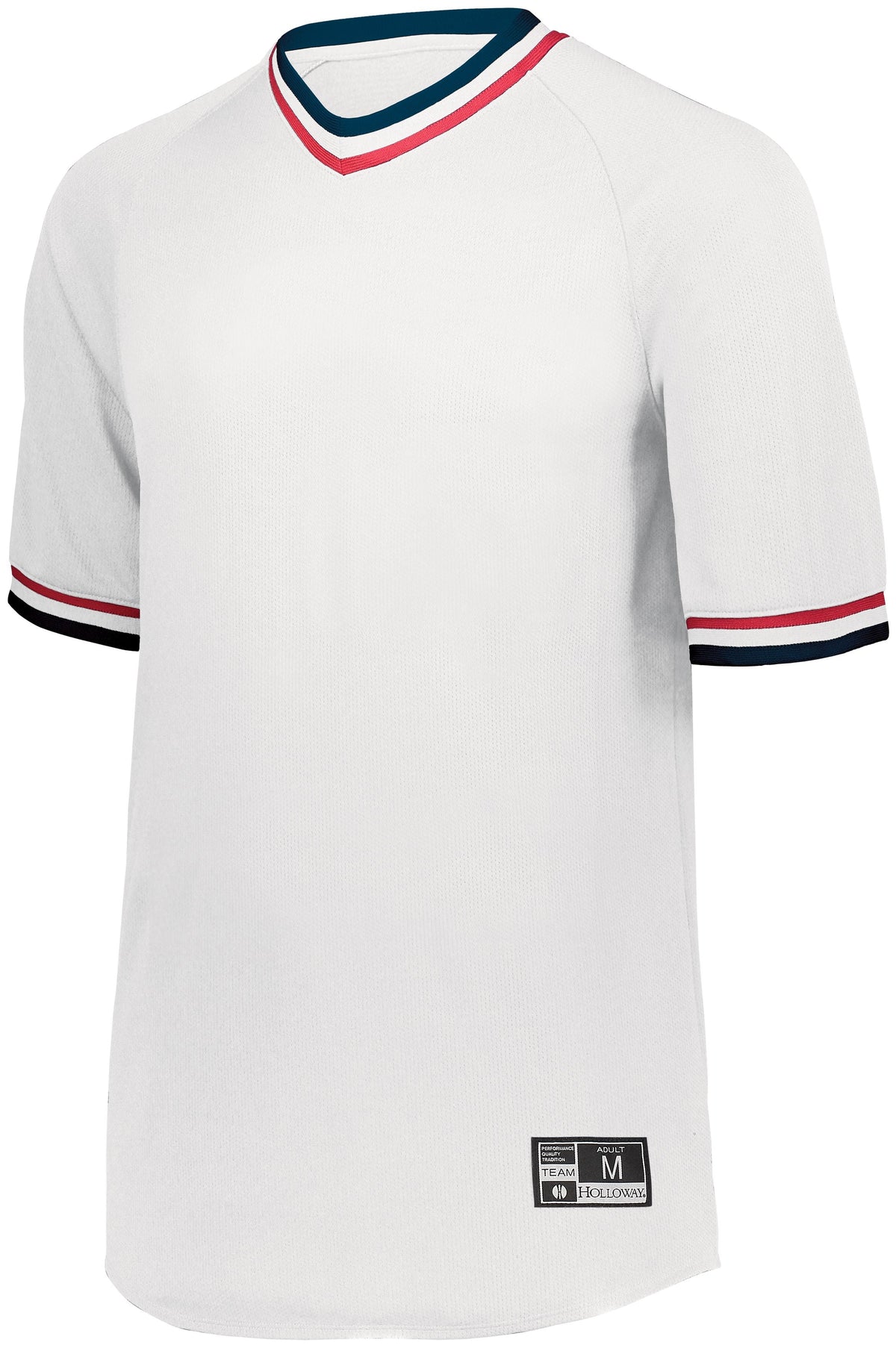 RETRO V-NECK BASEBALL JERSEY - MOISTURE-WICKING POLYESTER