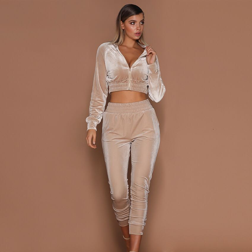 Autumn and winter suede women's clothing