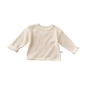 Boys And Girls Rough Waffle Long Sleeve Top