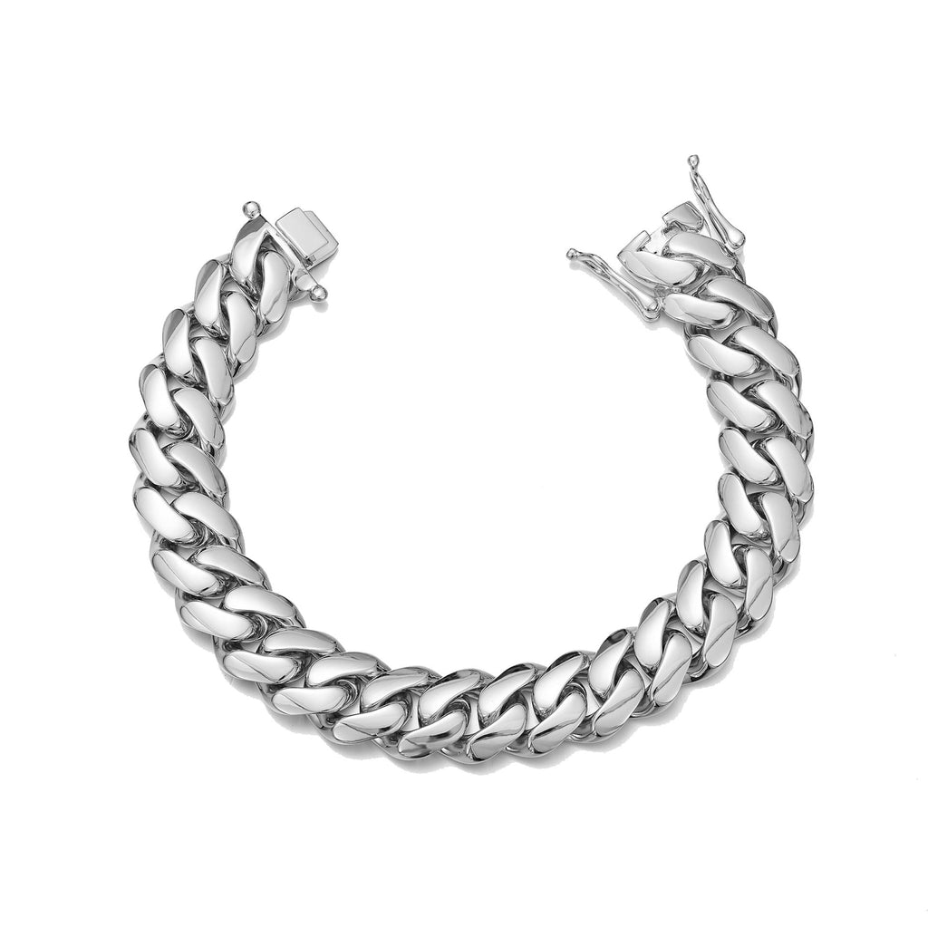 Mens Stainless Steel Titanium Mirror-Polished Bracelet