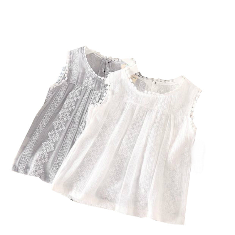 Girls lace vest
