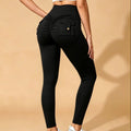 Popular Women's High-Waisted Butt-Lifting Stretchy Pocket Casual Long Pants Slim Fit Style Sports Outdoor Fitness Pants Yoga Pants