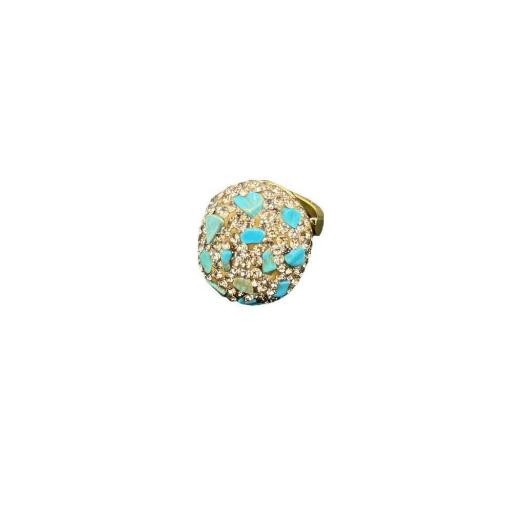 Natural Tourmaline Raw Stone Ring For Women