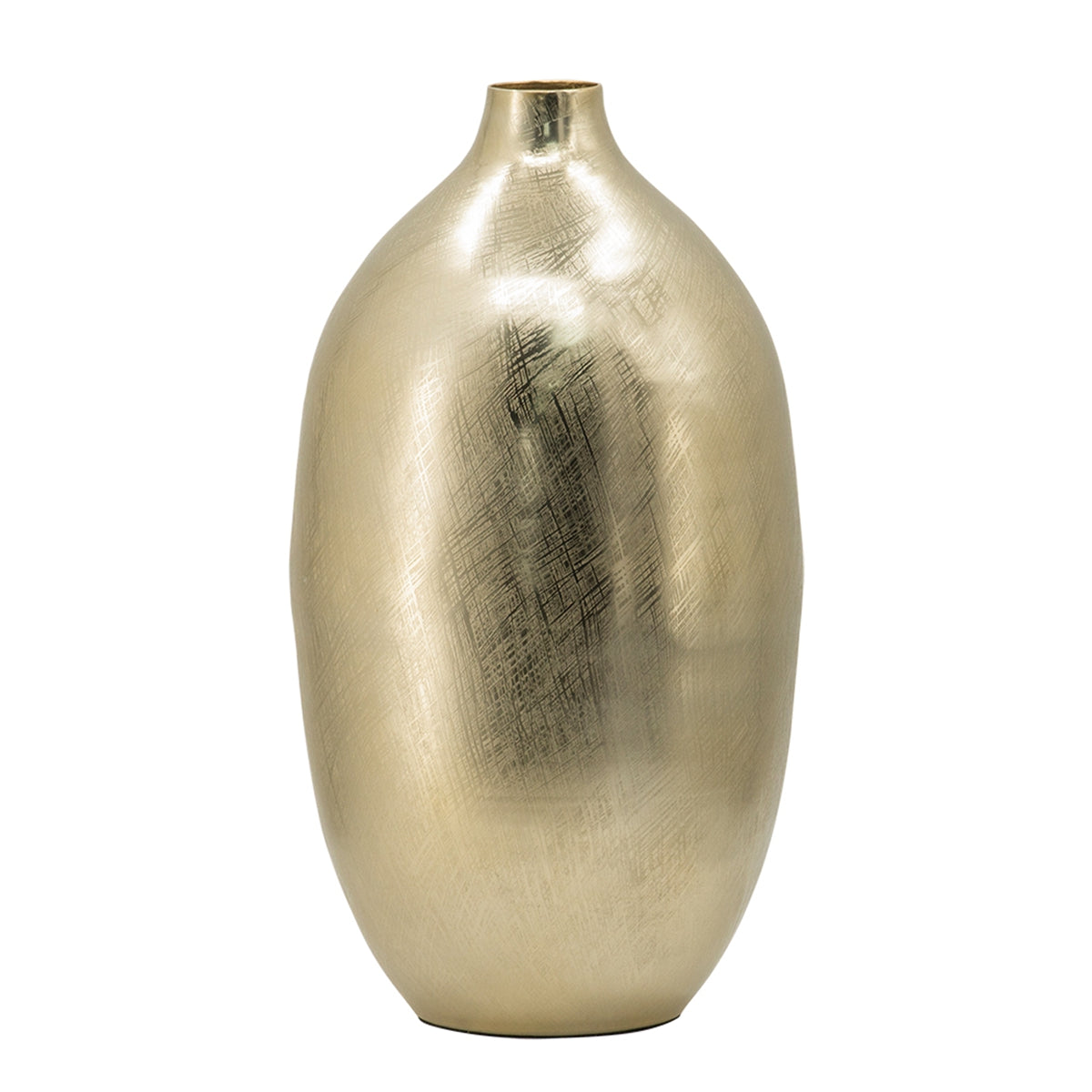 8.5x8.5x18.5" Aluminum Vase