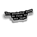 Sex Tape - Hard Hat Decal