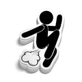 Fart Man - Hard Hat Decal
