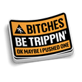 Trippin - Hard Hat Decal
