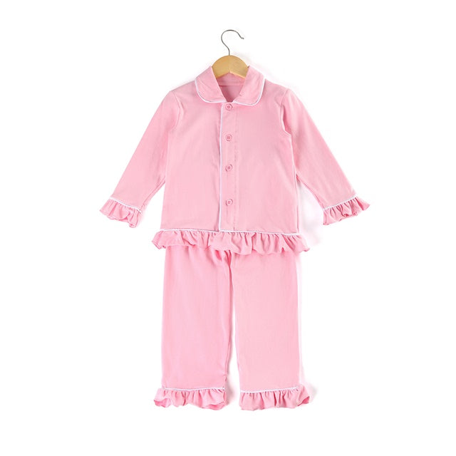 Christmas Classic Children's Clothing Soft Cotton Solid Color Cute Red