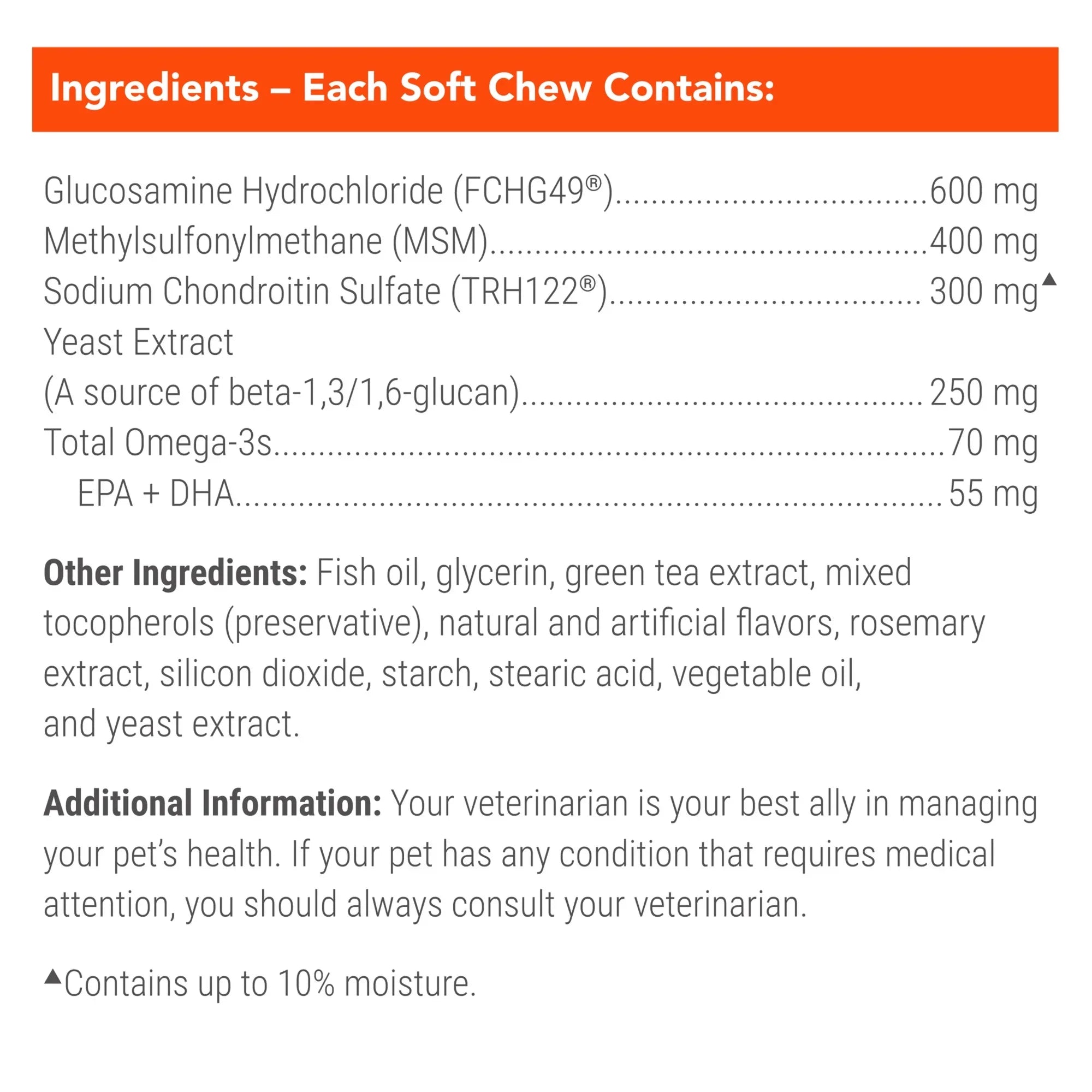 Nutramax Cosequin Senior Joint Health Soft Chews for Dogs 60ct Max Strength