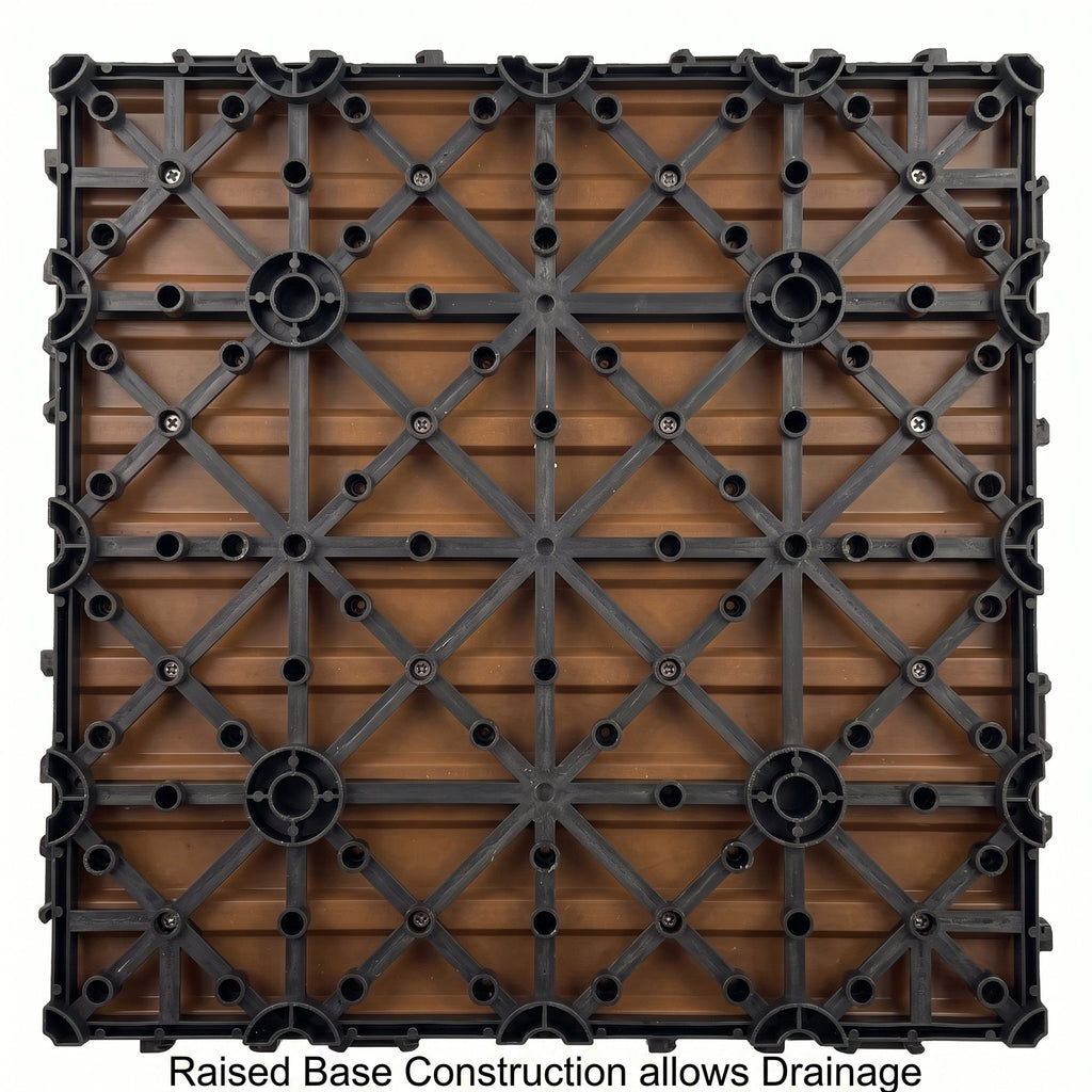 Interlocking WPC Deck Tiles 11.8"x11.8"