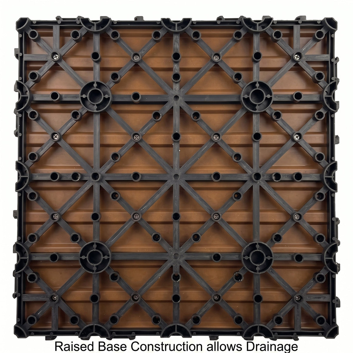 Interlocking WPC Deck Tiles 11.8"x11.8"