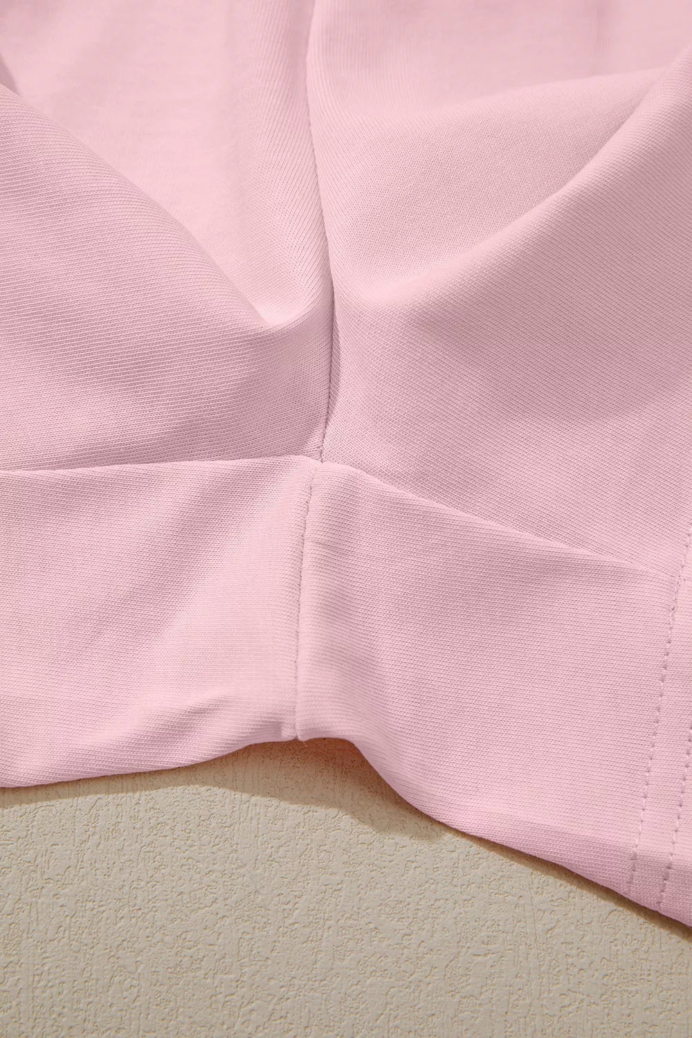 Round Neck Tee and Shorts Set – Blush Pink