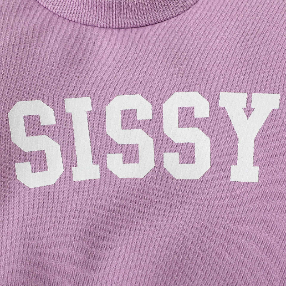 Girls Colorblock Sweater Sisters Letter Long Sleeve Top